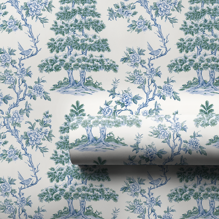 Blue Willow Toile