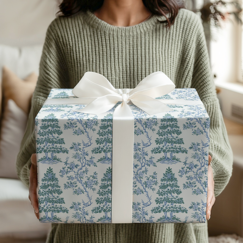 Blue Willow Toile