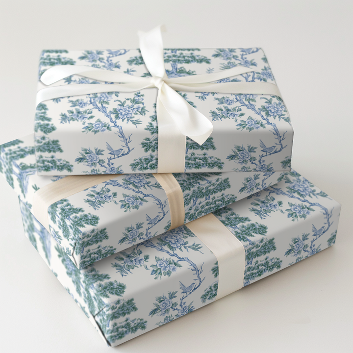 Blue Willow Toile