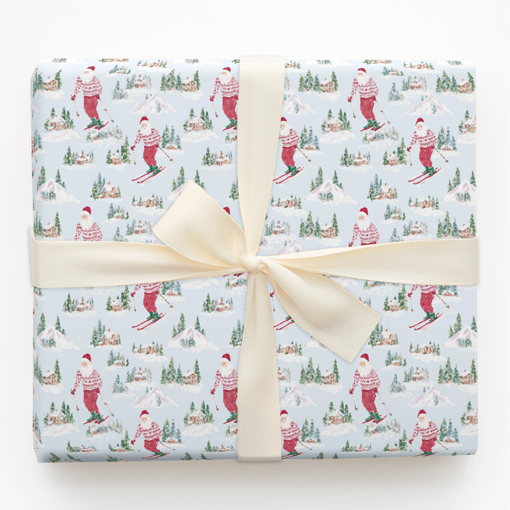Santa's Ski Club - Wrapping Paper - Aspen & Arlo