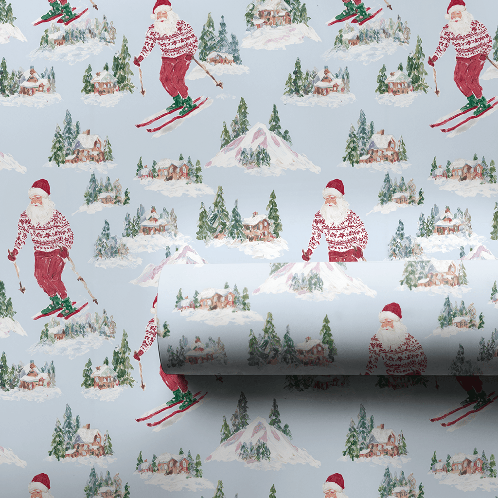 Santa's Ski Club - Wrapping Paper - Aspen & Arlo