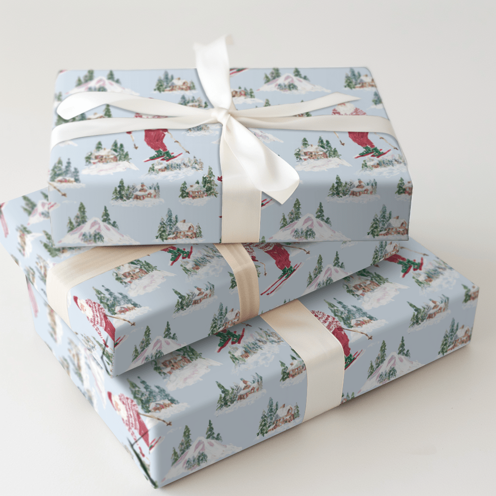 Santa's Ski Club - Wrapping Paper - Aspen & Arlo