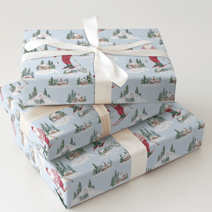 Santa's Ski Club - Wrapping Paper - Aspen & Arlo