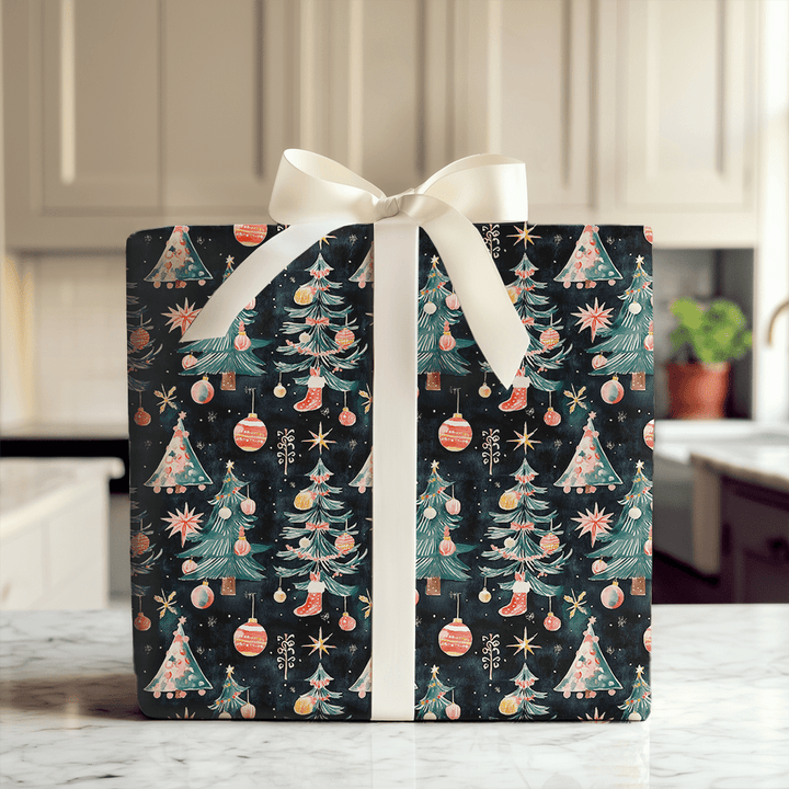 Sugarplum Night - Wrapping Paper - Aspen & Arlo
