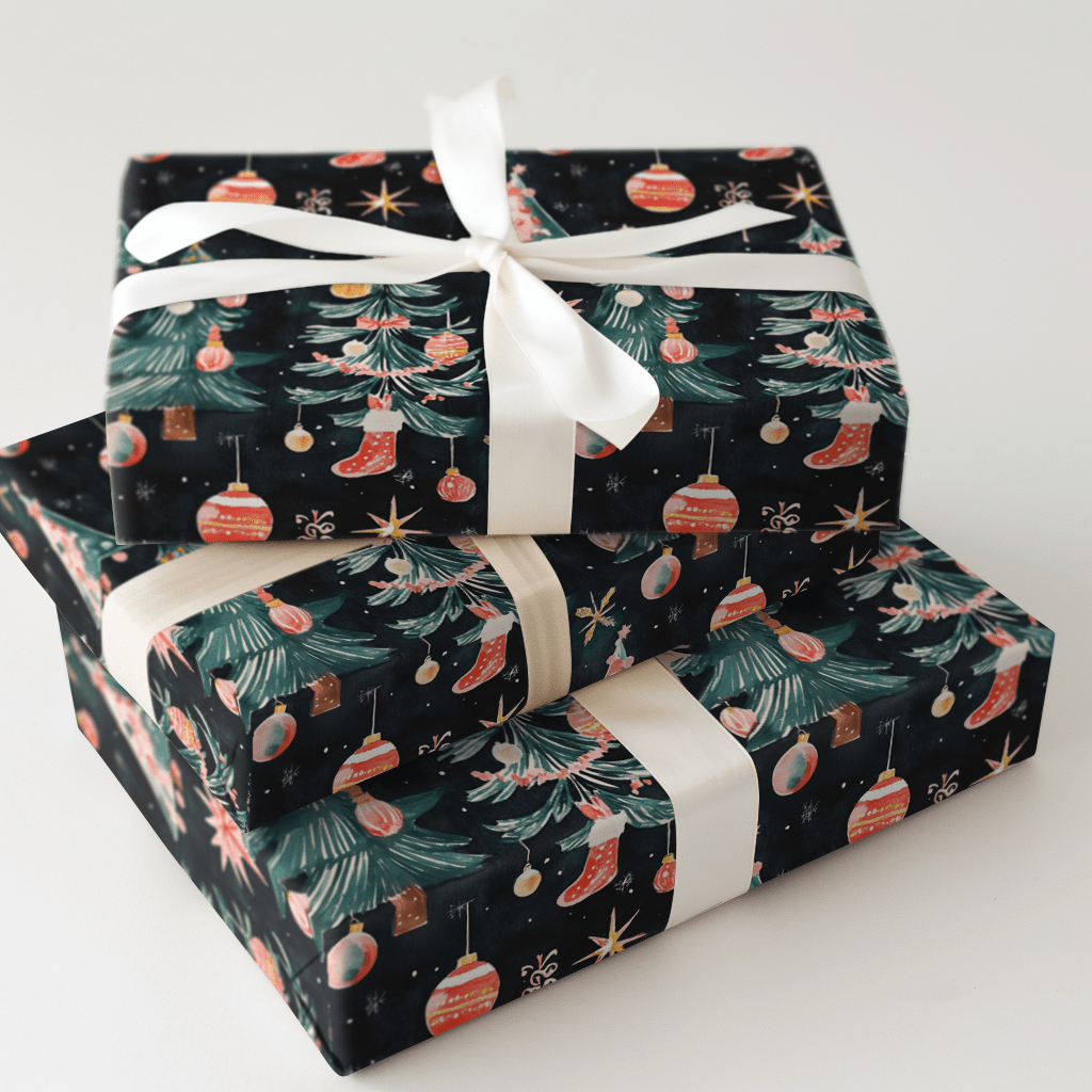 Sugarplum Night - Wrapping Paper - Aspen & Arlo
