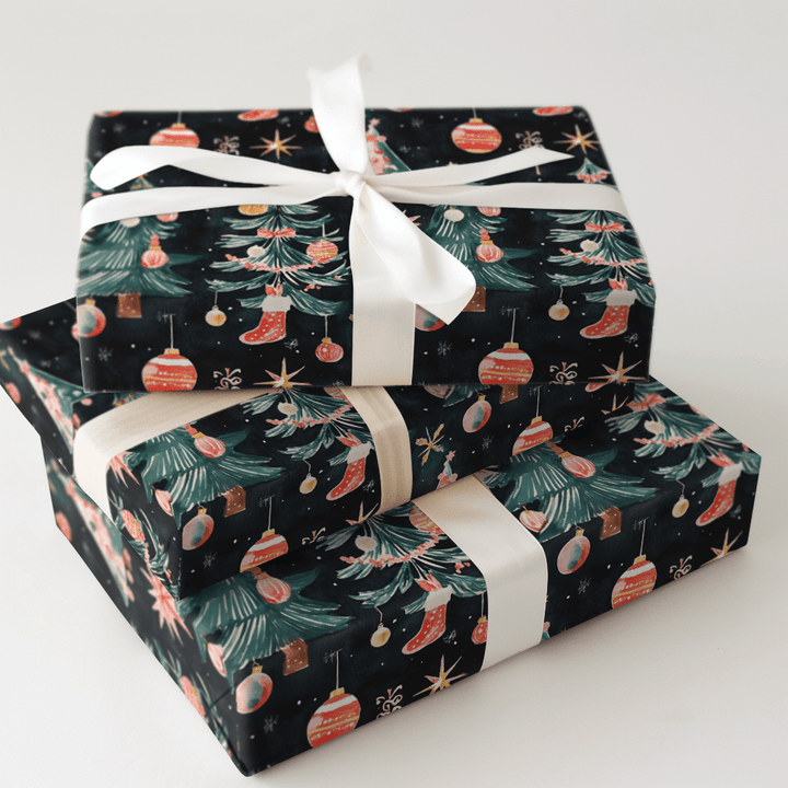 Sugarplum Night - Wrapping Paper - Aspen & Arlo