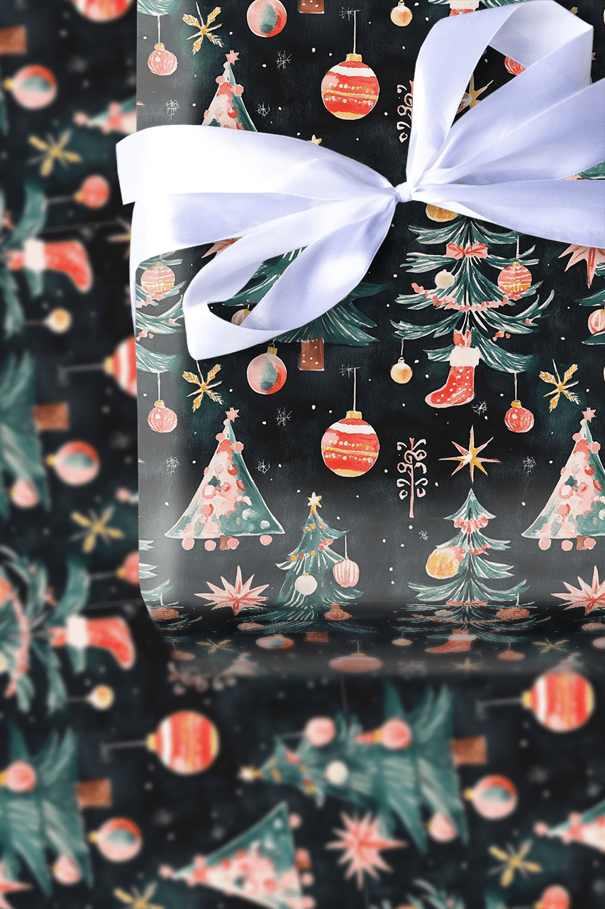 Sugarplum Night - Wrapping Paper - Aspen & Arlo