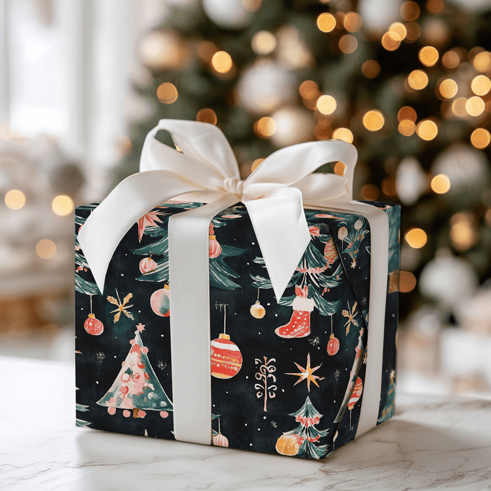 Sugarplum Night - Wrapping Paper - Aspen & Arlo