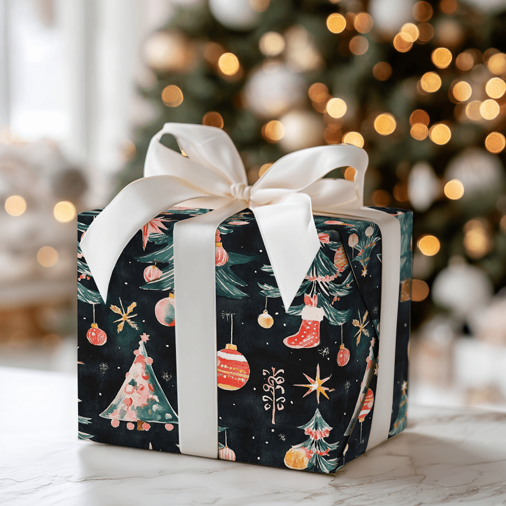 Sugarplum Night - Wrapping Paper - Aspen & Arlo