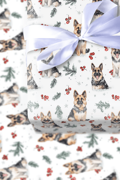 Snow Day for the Shep - Wrapping Paper - Aspen & Arlo