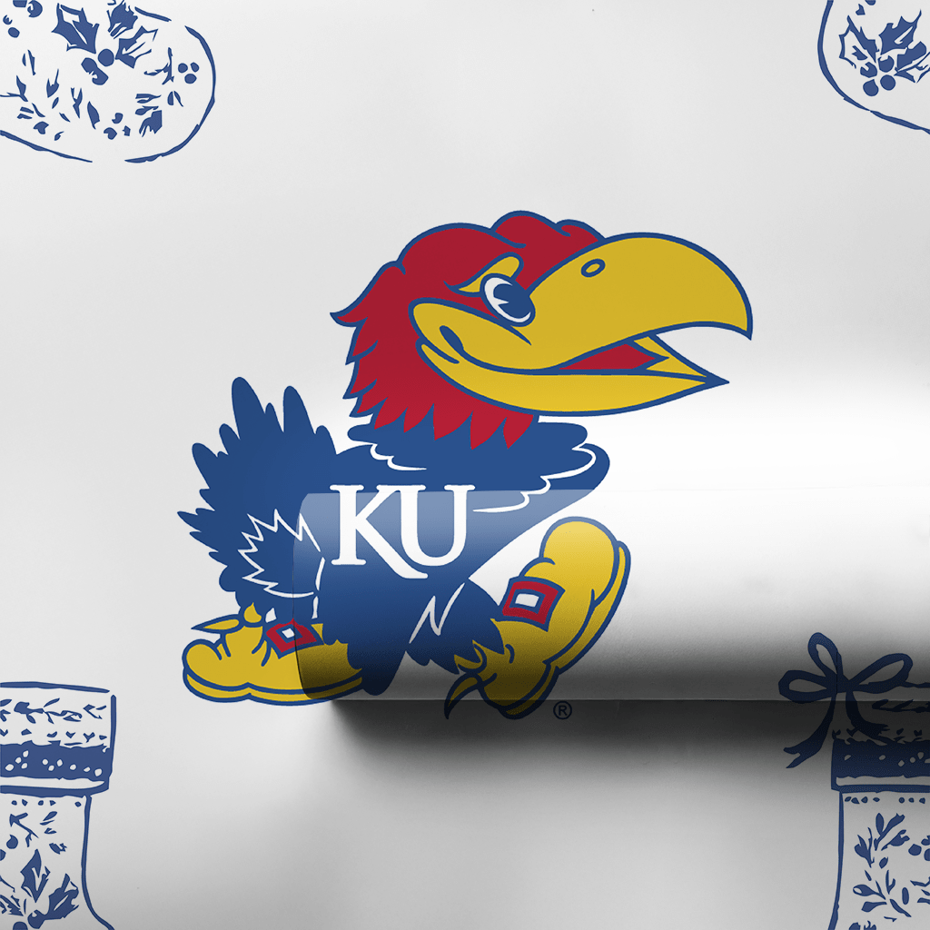 Kansas University Stocking - Wrapping Paper - Aspen & Arlo