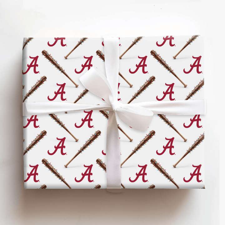 Crimson Diamond Lights - Wrapping Paper - Aspen & Arlo