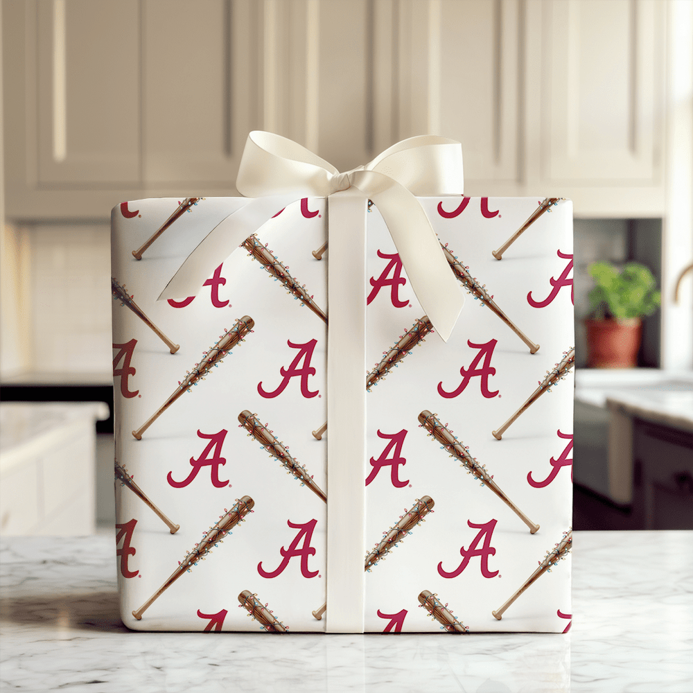 Crimson Diamond Lights - Wrapping Paper - Aspen & Arlo