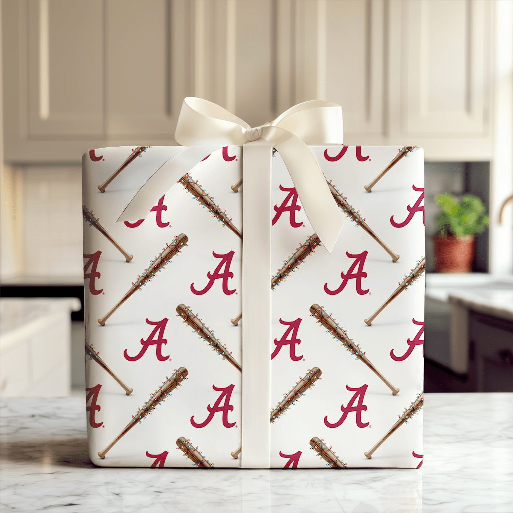 Crimson Diamond Lights - Wrapping Paper - Aspen & Arlo