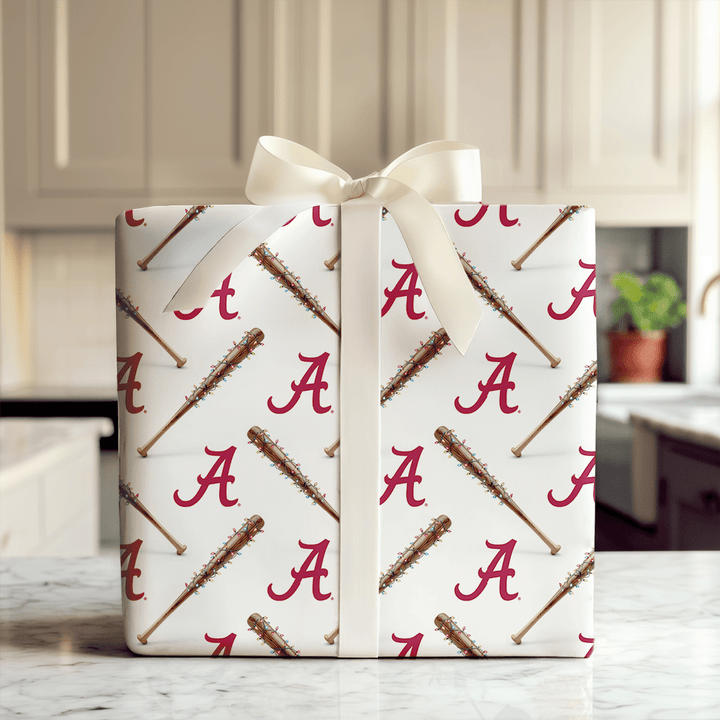 Crimson Diamond Lights - Wrapping Paper - Aspen & Arlo