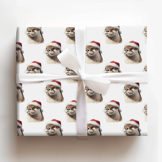 Otter Claus - Wrapping Paper - Aspen & Arlo