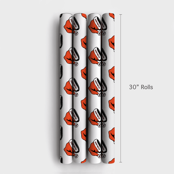 War Eagle Santa - Wrapping Paper - Aspen & Arlo