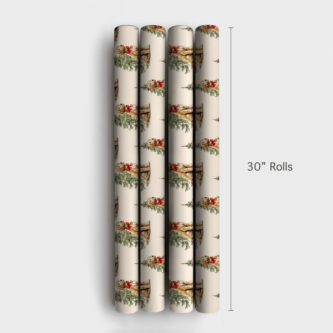Fur Golden - Wrapping Paper - Aspen & Arlo