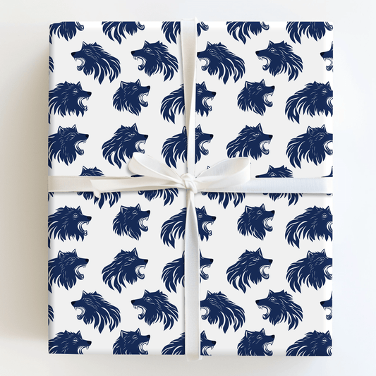Fierce in Navy - Wrapping Paper - Aspen & Arlo
