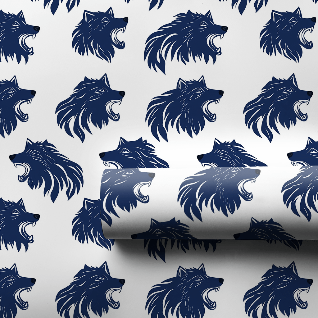 Fierce in Navy - Wrapping Paper - Aspen & Arlo