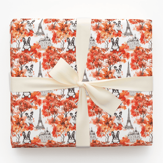 Paris with the Frenchies - Wrapping Paper - Aspen & Arlo