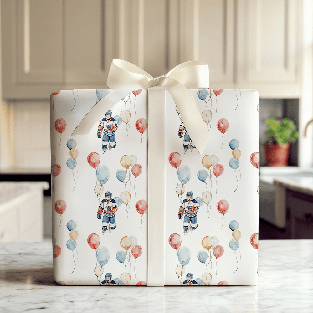 Faceoff Party - Wrapping Paper - Aspen & Arlo
