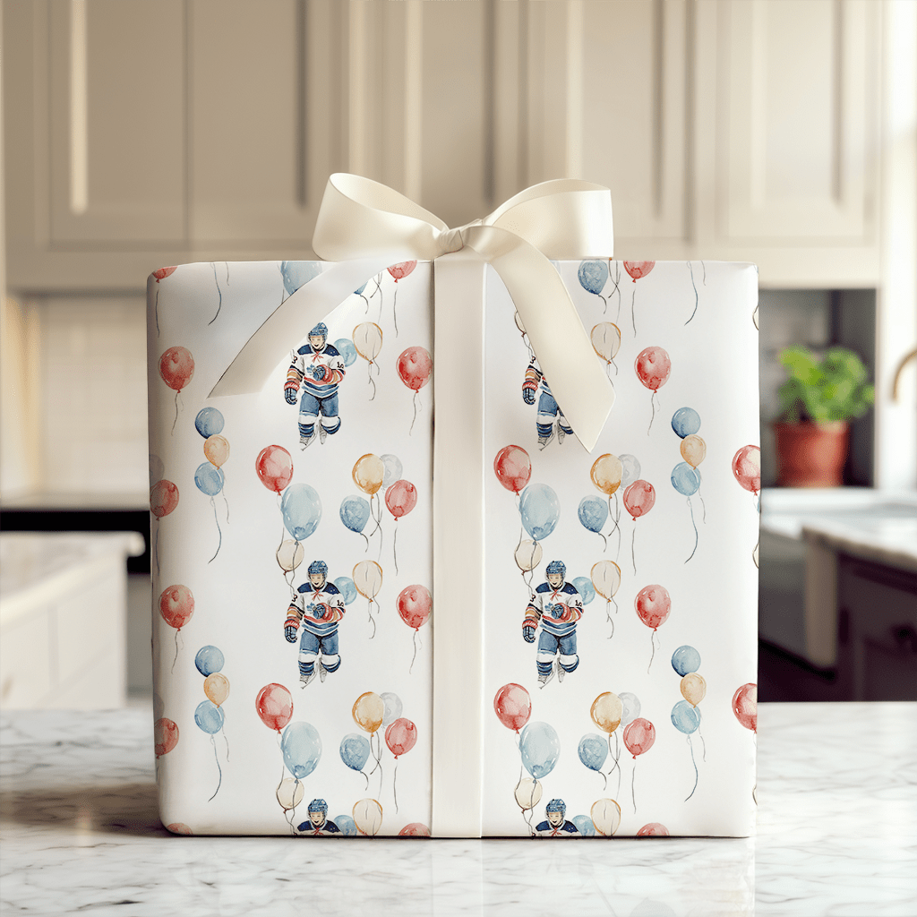 Faceoff Party - Wrapping Paper - Aspen &amp; Arlo
