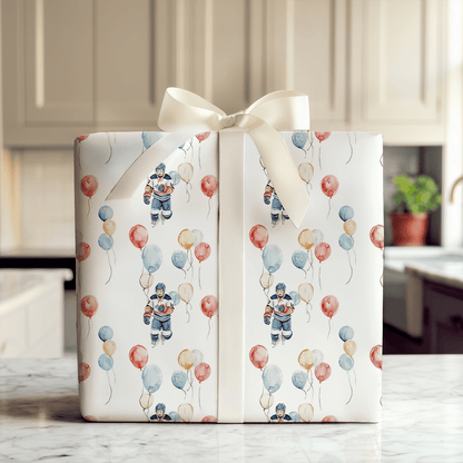 Faceoff Party - Wrapping Paper - Aspen &amp; Arlo