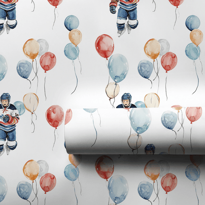 Faceoff Party - Wrapping Paper - Aspen &amp; Arlo