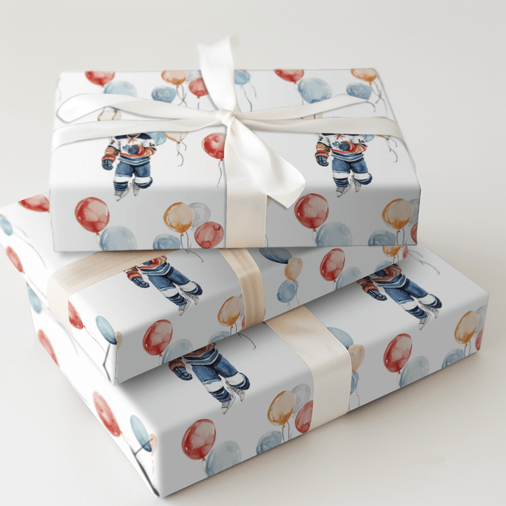 Faceoff Party - Wrapping Paper - Aspen & Arlo