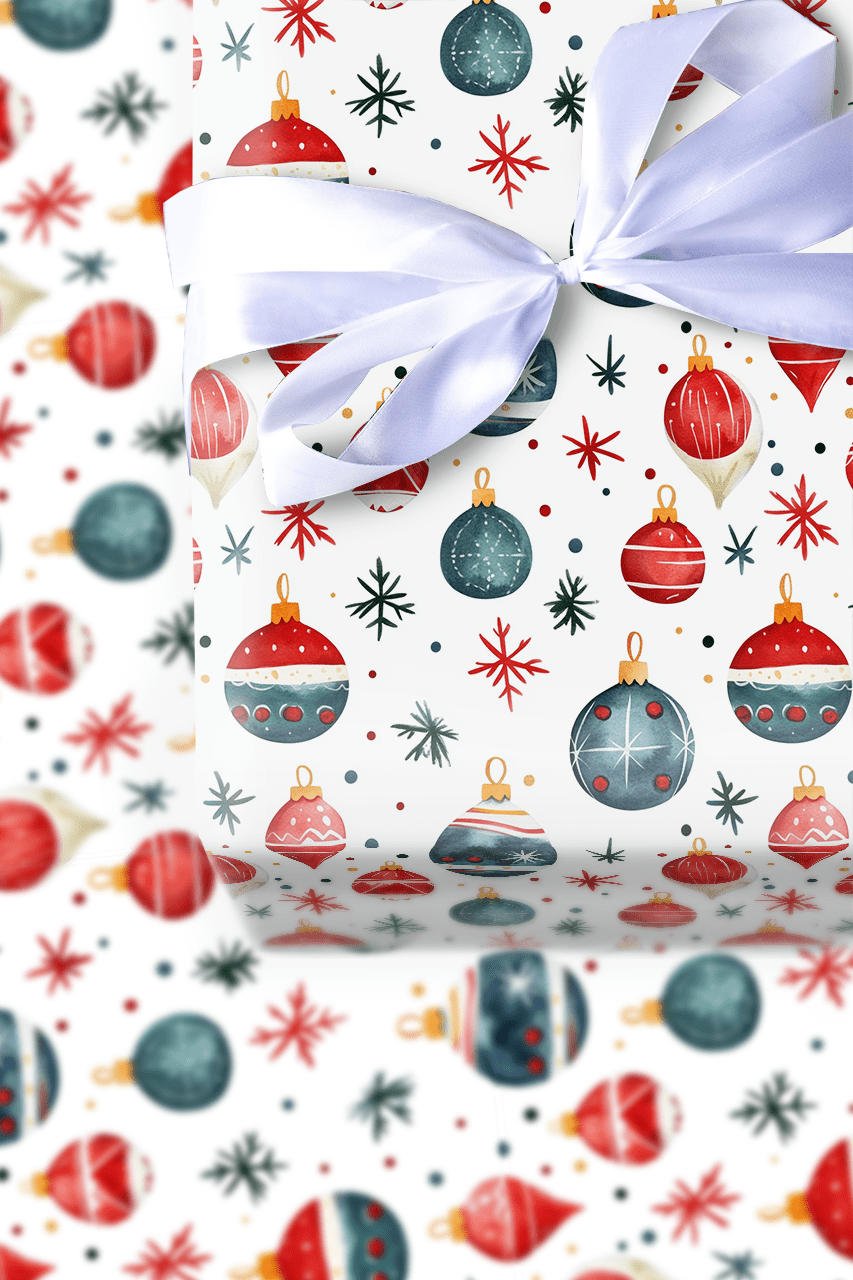 Sky of Ornaments - Wrapping Paper - Aspen & Arlo