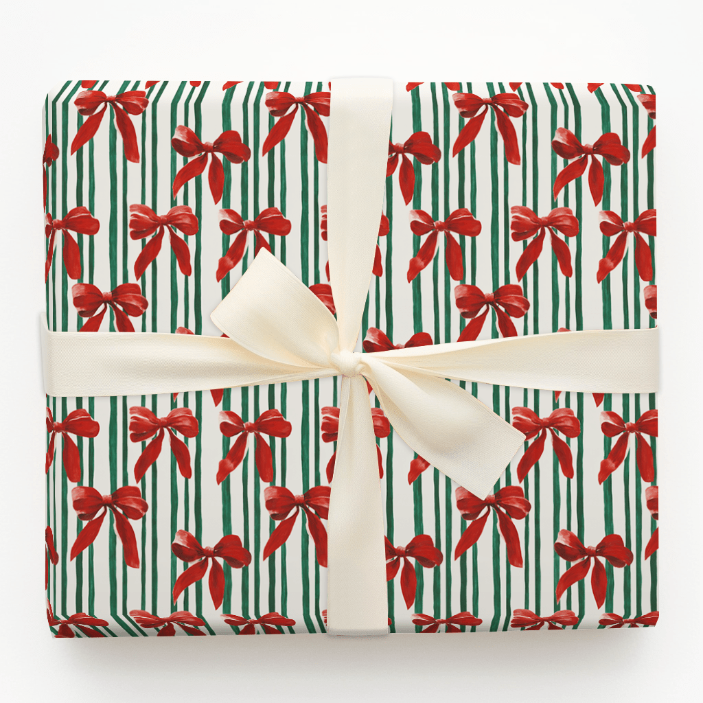 Bowtiful Stripes - Wrapping Paper - Aspen & Arlo