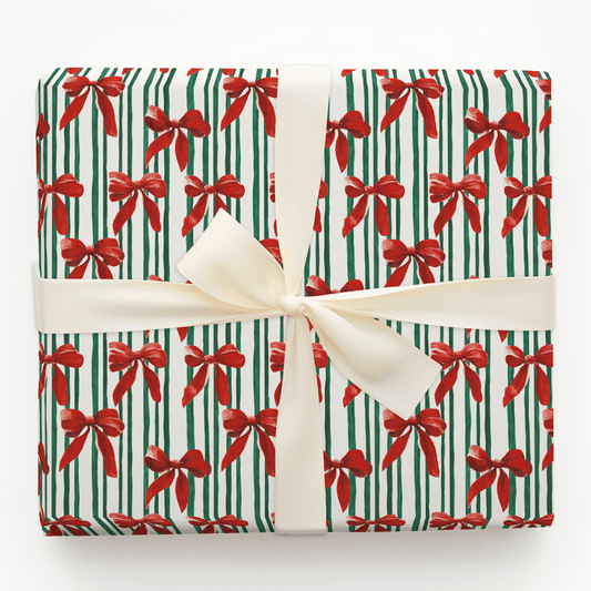 Bowtiful Stripes - Wrapping Paper - Aspen & Arlo