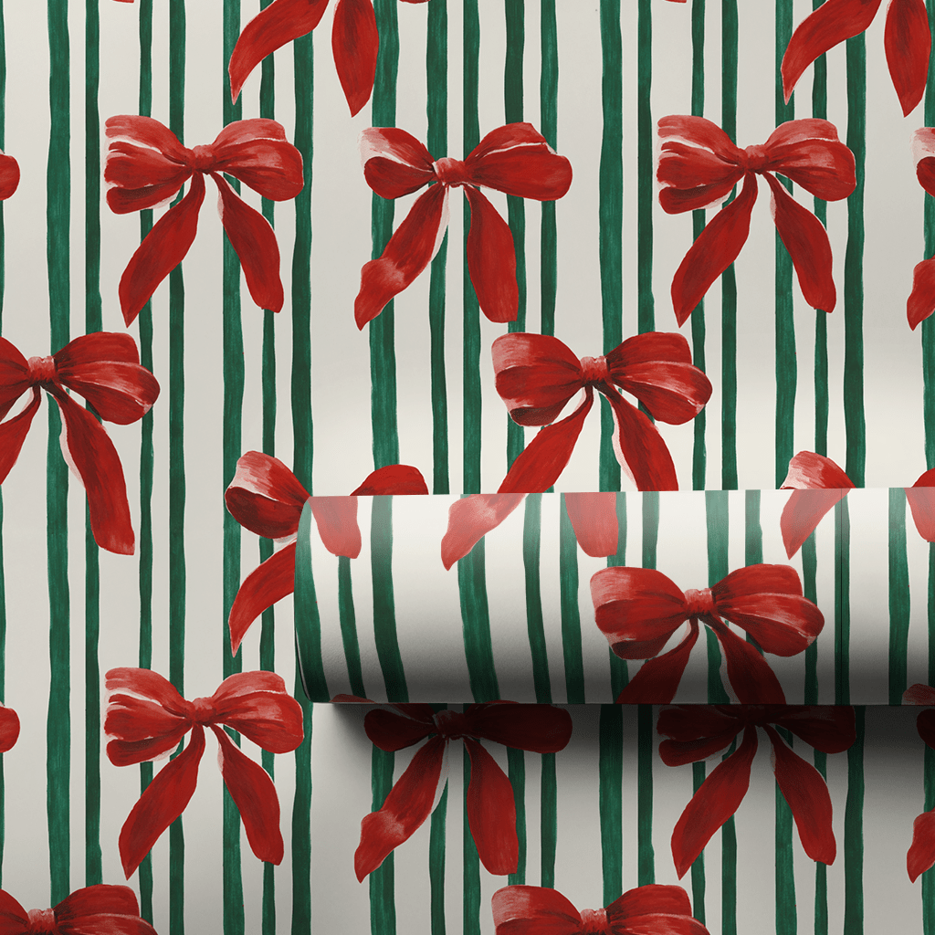 Bowtiful Stripes - Wrapping Paper - Aspen & Arlo