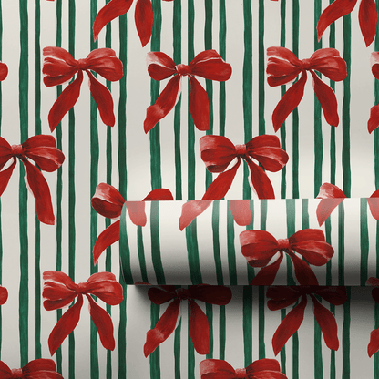 Bowtiful Stripes - Wrapping Paper - Aspen & Arlo