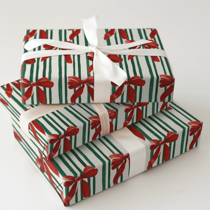 Bowtiful Stripes - Wrapping Paper - Aspen & Arlo