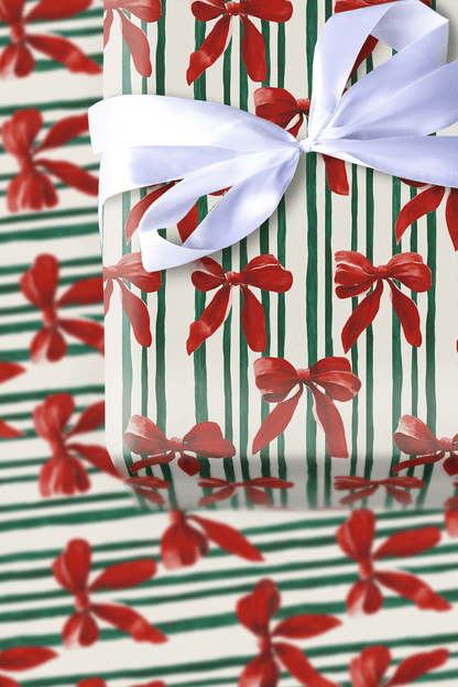 Bowtiful Stripes - Wrapping Paper - Aspen & Arlo