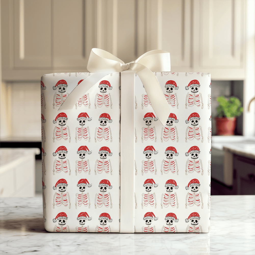 Jolly Old Bones - Wrapping Paper - Aspen & Arlo