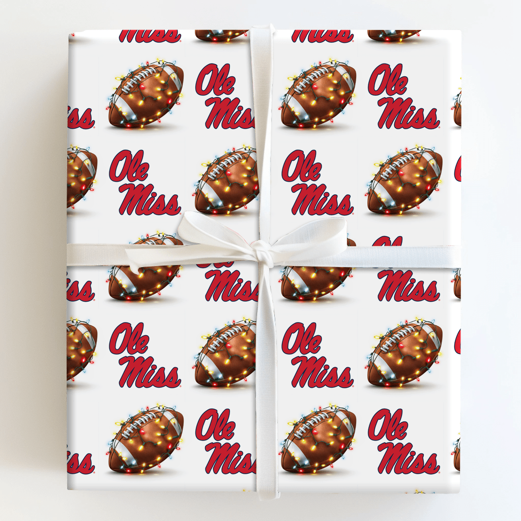 Ole Miss End Zone Lights - Wrapping Paper - Aspen & Arlo