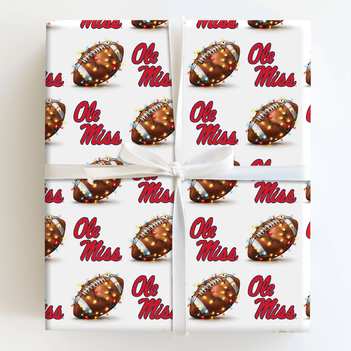 Ole Miss End Zone Lights - Wrapping Paper - Aspen & Arlo