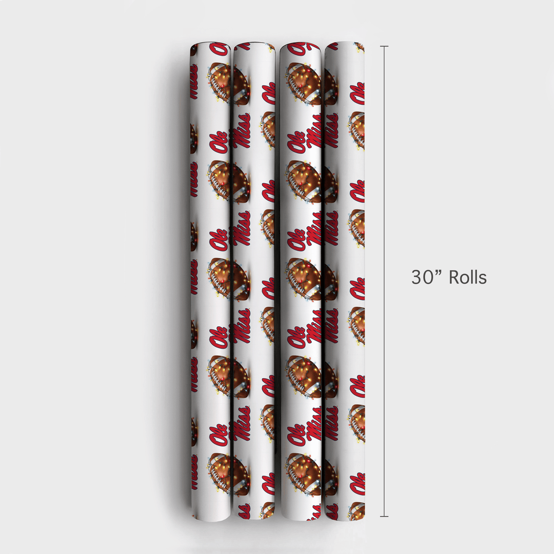 Ole Miss End Zone Lights - Wrapping Paper - Aspen & Arlo