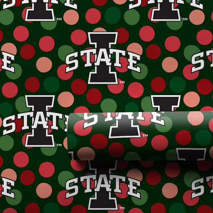 Iowa State Christmas Dots - Wrapping Paper - Aspen & Arlo