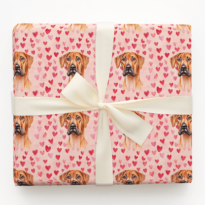 Rhodesian Ridgeback Valentine - Wrapping Paper - Aspen & Arlo