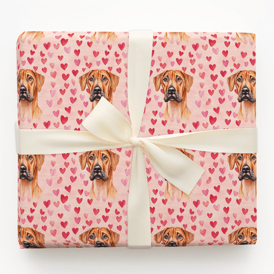 Rhodesian Ridgeback Valentine - Wrapping Paper - Aspen & Arlo