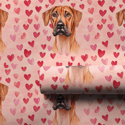 Rhodesian Ridgeback Valentine - Wrapping Paper - Aspen & Arlo