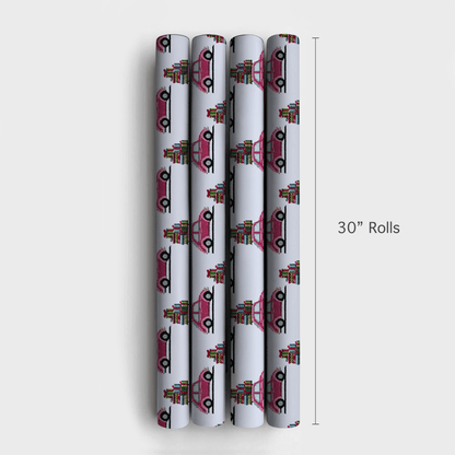Needlepoint Pink Presents - Wrapping Paper - Aspen & Arlo