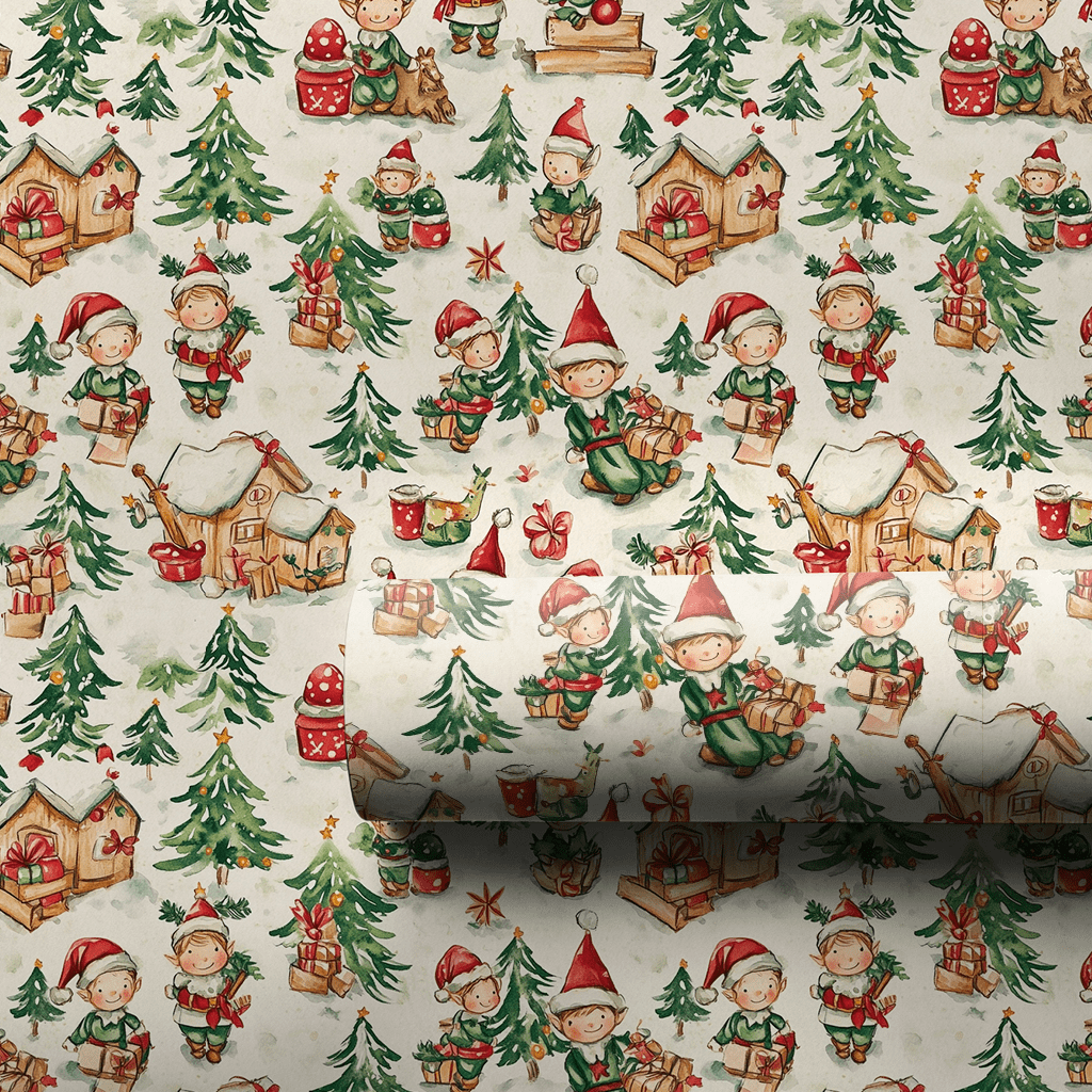 Jolly Little Helper - Wrapping Paper - Aspen & Arlo