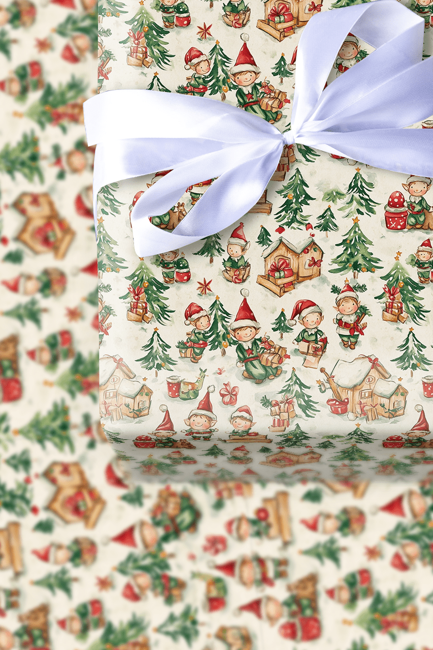 Jolly Little Helper - Wrapping Paper - Aspen & Arlo