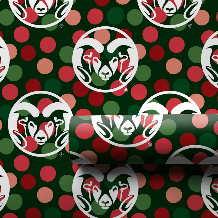 CSU Winter Dots - Wrapping Paper - Aspen & Arlo