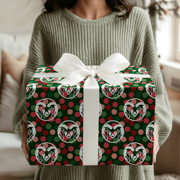 CSU Winter Dots - Wrapping Paper - Aspen & Arlo